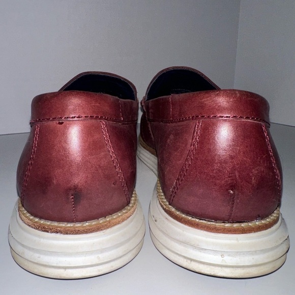 Cole Haan Lunargrand Penny Loafers in Oxblood Leather 9.5